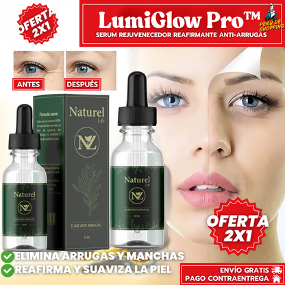 Oferta Especial 2x1: LumiGlow Pro™ - Serum Rejuvenecedor Reafirmante Anti-Arrugas
