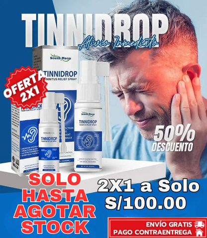 Oferta 2 x 1 TinniPure Spray Alivio del Tinnitus para el Zumbido en los Oídos